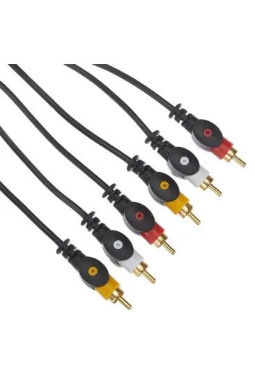 Powermaster Pm-11047 3 Rca Tos 3 Metre Kablo Video Audio Stereo Ses