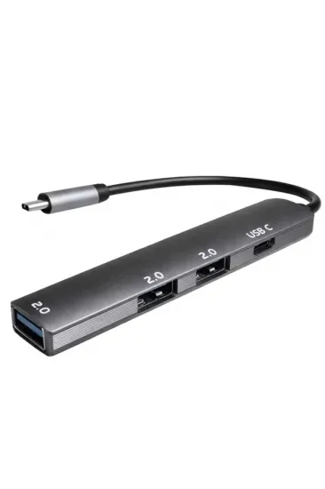 Fully S-802k 4'ü 1 Arada Usb-a Type-c Hub Dönüştürücü Alüminyum Gövde Ultra İnce Tasarım Fully S-802k 4'ü 1 Arada Usb-a Type-c Hub Dönüştürücü Alüminyum Gövde Ultra İnce Tasarım
