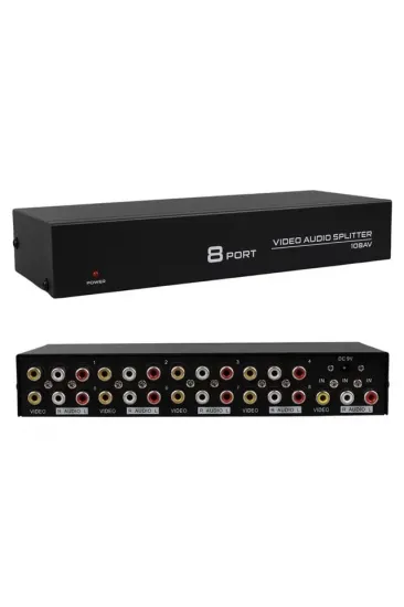 Powermaster Pm-4832 8 Port Video Stereo Audio Dağıtıcı Çoğaltıcı 1024x768-85hz Powermaster Pm-4832 8 Port Video Stereo Audio Dağıtıcı Çoğaltıcı 1024x768-85hz