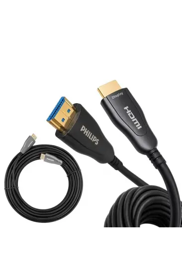 Philips Swr3019w/93 100 Metre 4k 60hz Aoc Fiber Optik Hdmı Kablo Çinko Alaşım Gövde Philips Swr3019w/93 100 Metre 4k 60hz Aoc Fiber Optik Hdmı Kablo Çinko Alaşım Gövde