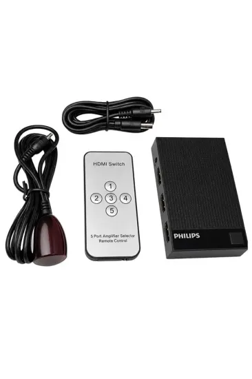 Philips Swv9023d/93 5-giriş 1-çıkış 4k Hdmı Switch (seçici) Philips Swv9023d/93 5-giriş 1-çıkış 4k Hdmı Switch (seçici)