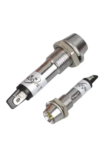 Ic-225 Sinyal Lambası Ø8mm Metal 12 Volt Ic-225 Sinyal Lambası Ø8mm Metal 12 Volt