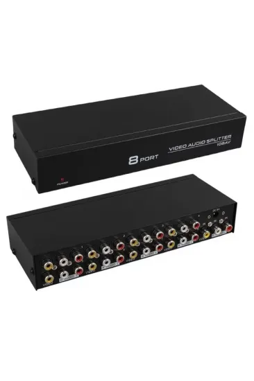 Powermaster Pm-4832 8 Port Video Stereo Audio Dağıtıcı Çoğaltıcı 1024x768-85hz Powermaster Pm-4832 8 Port Video Stereo Audio Dağıtıcı Çoğaltıcı 1024x768-85hz