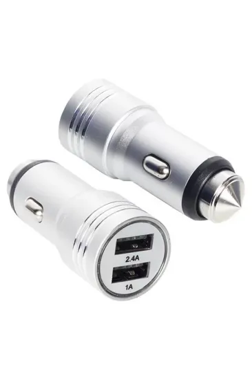 Powerway X-633 Çift Usb'li 3.1 Amper Metal Çakmaklık Araç Şarj Cihazı Powerway X-633 Çift Usb'li 3.1 Amper Metal Çakmaklık Araç Şarj Cihazı