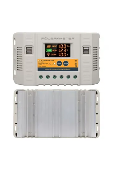 Powermaster Pm-50a 12v-24v-36v-48v 50a 4 Usb'li Dijital Otomatik Solar Şarj Regülatörü Powermaster Pm-50a 12v-24v-36v-48v 50a 4 Usb'li Dijital Otomatik Solar Şarj Regülatörü