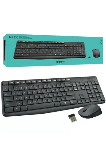Logitech Mk235 Kablosuz Q Klavye Mouse Seti Logitech Mk235 Kablosuz Q Klavye Mouse Seti
