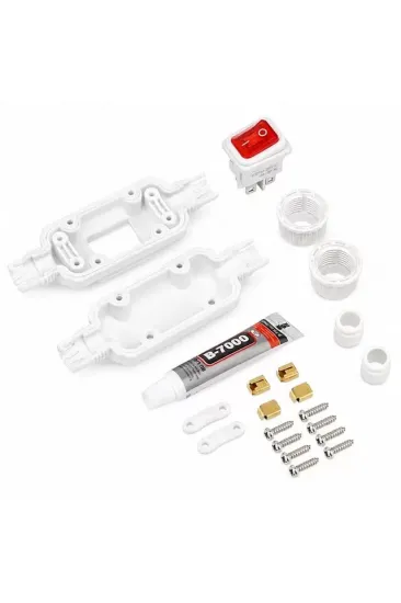 Powermaster Pm-26936 Su Geçirmez Beyaz Kablo Switch 4 Pin