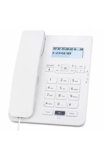 Karel Tm-145 Kablolu Ekranlı Krem Masaüstü Telefon