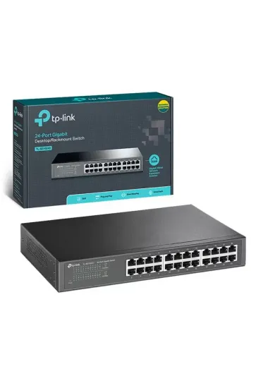 Tp-link Tl-sg1024d 10-100-1000 Gigabit 24 Port Ethernet Switch
