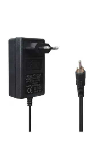 Powermaster Pm-4735 16 Volt - 2 Amper Tos Fişli Rca Uçlu Priz Tipi Santral Adaptörü Powermaster Pm-4735 16 Volt - 2 Amper Tos Fişli Rca Uçlu Priz Tipi Santral Adaptörü