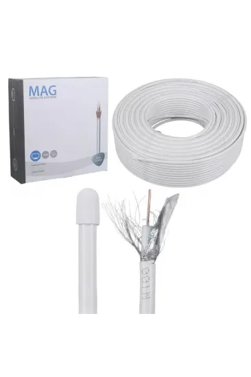Mag Rg6-u4 Bakır Sat1 Anten Kablosu 100 Mt Mag Rg6-u4 Bakır Sat1 Anten Kablosu 100 Mt