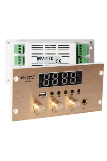 Magicvoice Mv-170 Usb-bt-mic. Girişli 4x25w Müzik Kontrol Cihazı Magicvoice Mv-170 Usb-bt-mic. Girişli 4x25w Müzik Kontrol Cihazı