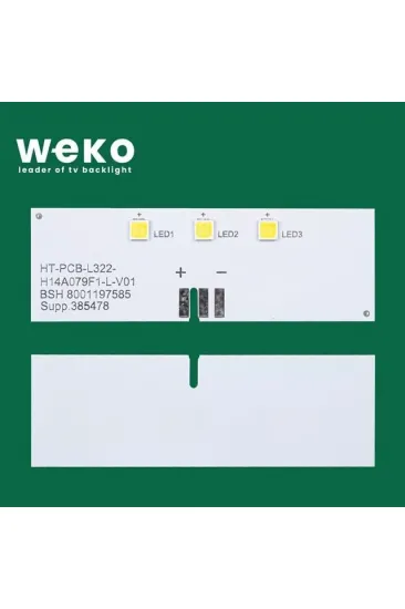 Buzdolabı İç Aydınlatma Ledi Ld79 Ht-pcb-l322-h14a079b-l-v01 3 Çipli Buzdolabı İç Aydınlatma Ledi Ld79 Ht-pcb-l322-h14a079b-l-v01 3 Çipli
