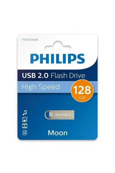 Philips Fm12fd160b/00 128gb Moon Klasik Gümüş Usb 2.0 Metal Flash Bellek Philips Fm12fd160b/00 128gb Moon Klasik Gümüş Usb 2.0 Metal Flash Bellek