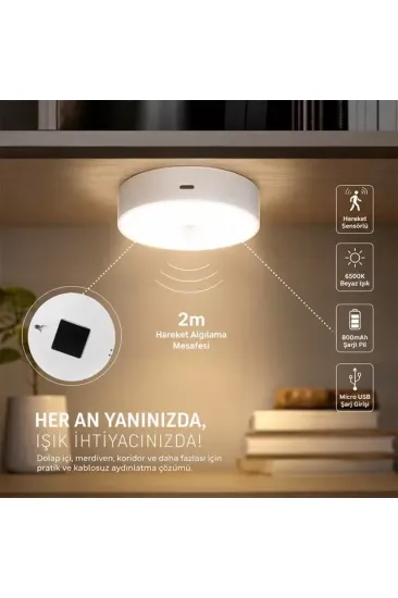 Powermaster Mx-t06 Hareket Sensörlü Şarjlı 6500k Dolap İçi Led Aydınlatma Lambası Akıllı Gece Lambası Powermaster Mx-t06 Hareket Sensörlü Şarjlı 6500k Dolap İçi Led Aydınlatma Lambası Akıllı Gece Lambası