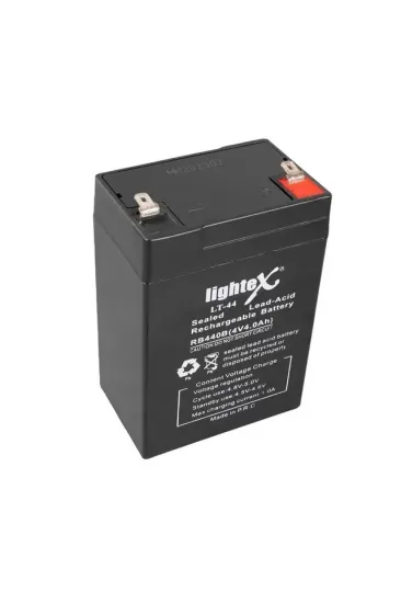 Lightex Lt-44 4volt 4.0amper Kuru Işıldak Aküsü Lightex Lt-44 4volt 4.0amper Kuru Işıldak Aküsü
