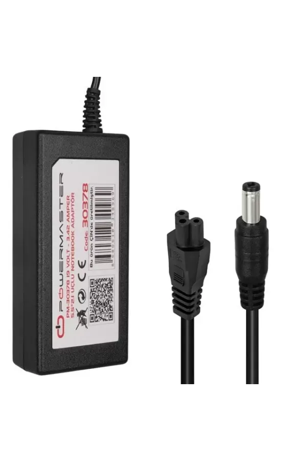 Powermaster Pm-30378 19 Volt - 3.42 Amper 5.5*2.1 Mm Uçlu Adaptör (acer Notebook)