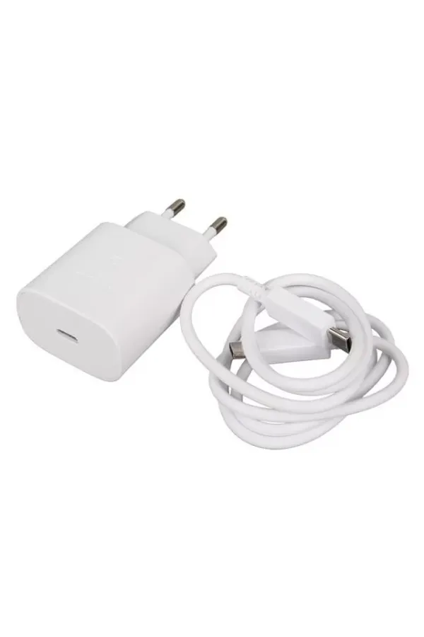 Weko Wk-27878 Note10 Beyaz 25 Watt Şarj Başlık Adaptörü + Type-c To Type-c Kablo