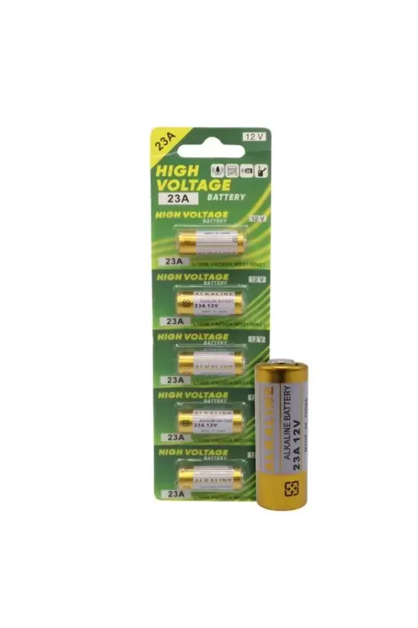Powermaster Lr23a 12 Volt 23a Kalın Alarm Pili Alkaline Batarya (5'lı Paket) Powermaster Lr23a 12 Volt 23a Kalın Alarm Pili Alkaline Batarya (5'lı Paket)