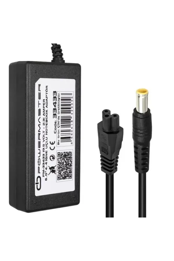 Powermaster Pm-33433 19.5 Volt - 2.31 Amper 6.0×4.4 Mm İğne Uçlu Adaptör Notebook Powermaster Pm-33433 19.5 Volt - 2.31 Amper 6.0×4.4 Mm İğne Uçlu Adaptör Notebook