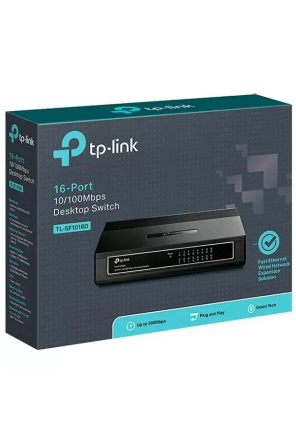 Tp-link Tl-sf1016d 16 Port 10-100 Mbps Ethernet Switch Tp-link Tl-sf1016d 16 Port 10-100 Mbps Ethernet Switch