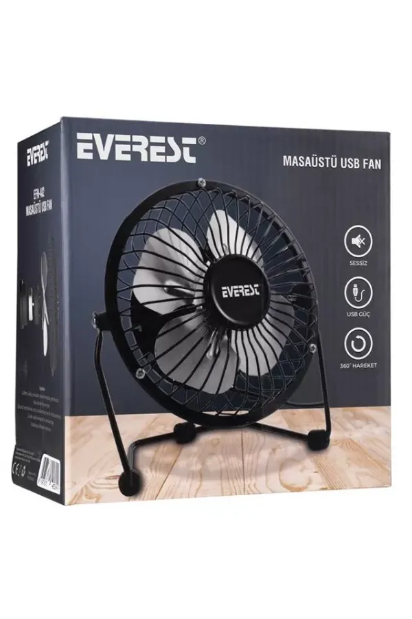 Everest Efn-482 Masaüstü Metal Usb Fan Everest Efn-482 Masaüstü Metal Usb Fan