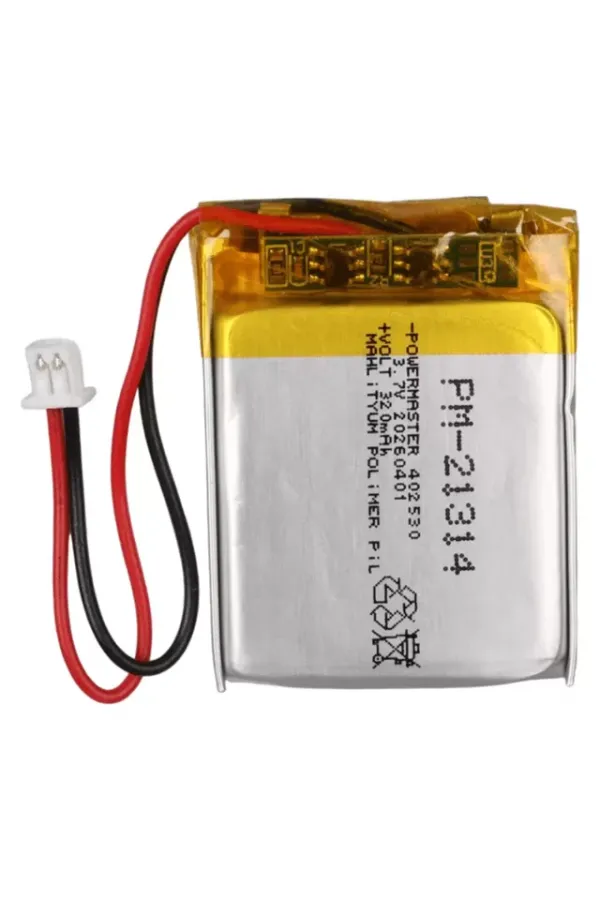 Powermaster 402540 3.7 Volt 400 Mah Lityum Polimer Pil Powermaster 402540 3.7 Volt 400 Mah Lityum Polimer Pil