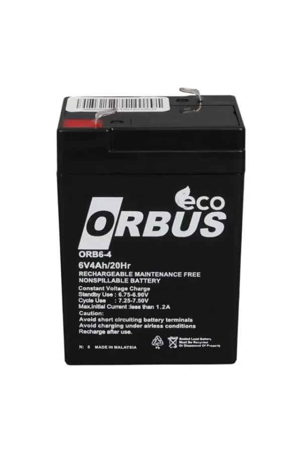 Energy Mustang 6 Volt 4 Amper Kuru Işıldak Aküsü (70x48x101 Mm) Energy Mustang 6 Volt 4 Amper Kuru Işıldak Aküsü (70x48x101 Mm)