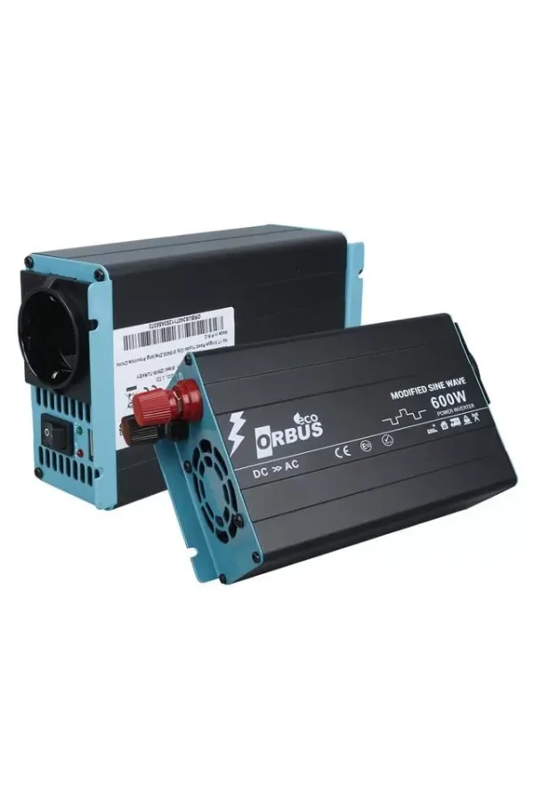 Orbus Orb600m Dc 12v - 220v Ac 600w/1200w Modified Sinus Sine Wave Inverter Orbus Orb600m Dc 12v - 220v Ac 600w/1200w Modified Sinus Sine Wave Inverter