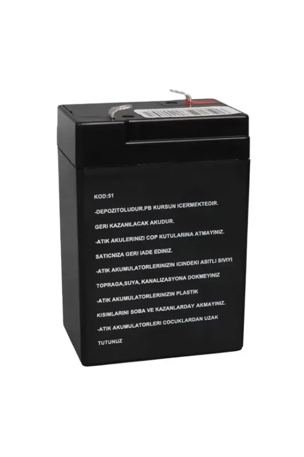 Energy Mustang 6 Volt 4 Amper Kuru Işıldak Aküsü (70x48x101 Mm) Energy Mustang 6 Volt 4 Amper Kuru Işıldak Aküsü (70x48x101 Mm)