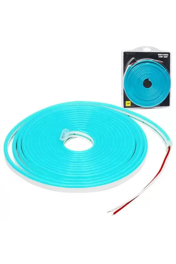 Powermaster 12 Volt 5 Metre Silikonlu Buz Mavisi Neon Led Şerit Powermaster 12 Volt 5 Metre Silikonlu Buz Mavisi Neon Led Şerit