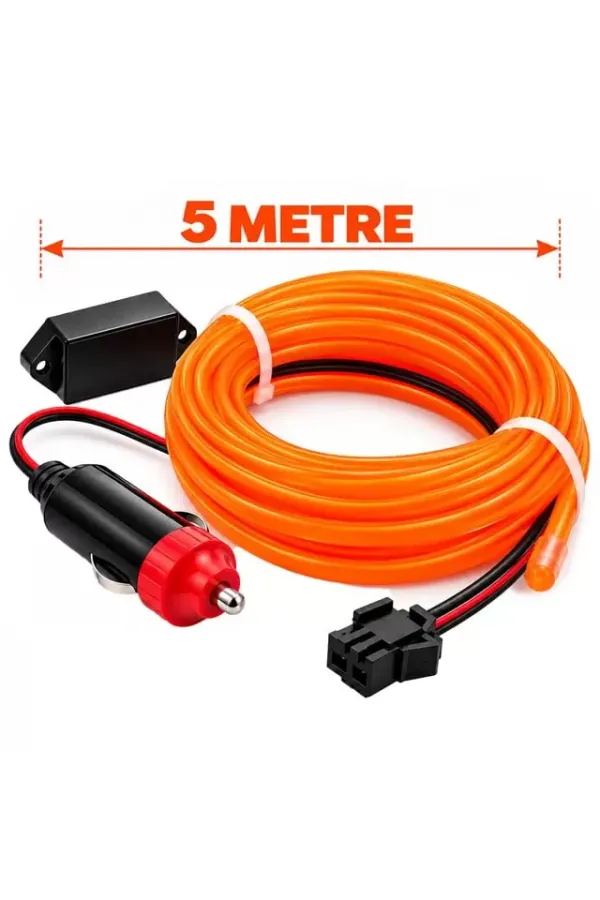 Powermaster 5 Metre Oranj Araç İçi Neon İp Aydınlatma Powermaster 5 Metre Oranj Araç İçi Neon İp Aydınlatma