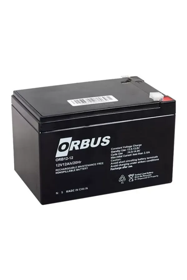 Orbus Orb12-12 12 Volt 12 Amper Kuru Akü (151x98x95 Mm) Orbus Orb12-12 12 Volt 12 Amper Kuru Akü (151x98x95 Mm)