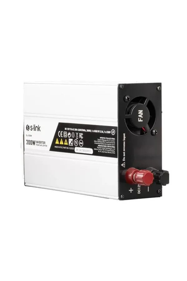 S-link Sl-300w 300w Dc12v-ac230v Çakmaktan Power İnverter S-link Sl-300w 300w Dc12v-ac230v Çakmaktan Power İnverter
