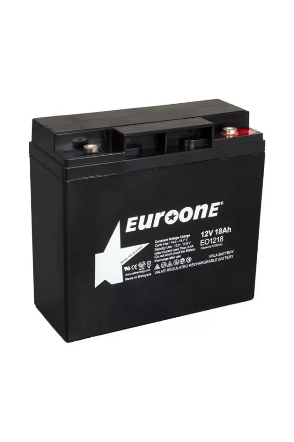 Euroone Eo1218 12 Volt 18 Amper Bakımsız Kuru Agm Akü
