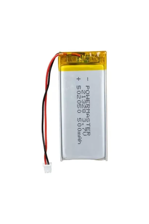 Powermaster 502050 3.7 Volt 500 Mah Lityum Polimer Pil Powermaster 502050 3.7 Volt 500 Mah Lityum Polimer Pil
