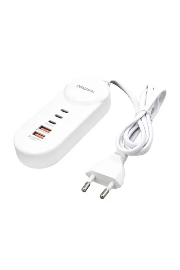 Powermaster Pm-20659 15 Watt 2 Type-c + 2 Usb-a Şarj + Pd Lightning Adaptör Powermaster Pm-20659 15 Watt 2 Type-c + 2 Usb-a Şarj + Pd Lightning Adaptör