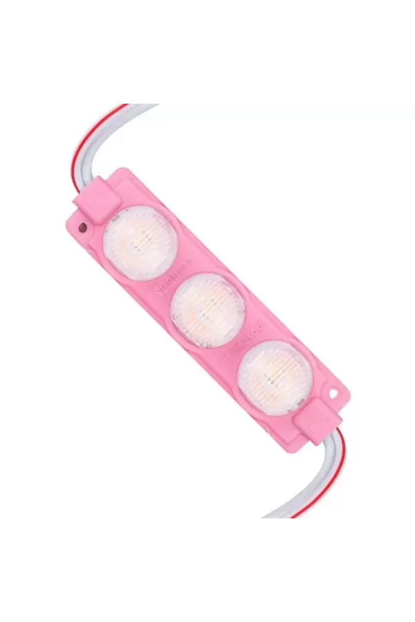 12 Volt 3 Watt Pembe Led Modül - 74x20 Mm - 3030 Çip 12 Volt 3 Watt Pembe Led Modül - 74x20 Mm - 3030 Çip