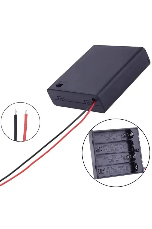 Powermaster 4'lü Aa Kapaklı Switch'li Pil Yuvası (ıc-233f) Powermaster 4'lü Aa Kapaklı Switch'li Pil Yuvası (ıc-233f)