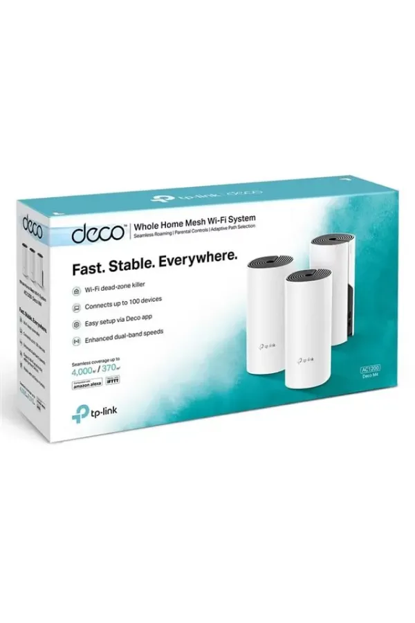 Tp-lınk Deco M4 1200mbps Tüm Evi Kapsayan 3lü Mesh Wı-fı Sistemi Tp-lınk Deco M4 1200mbps Tüm Evi Kapsayan 3lü Mesh Wı-fı Sistemi