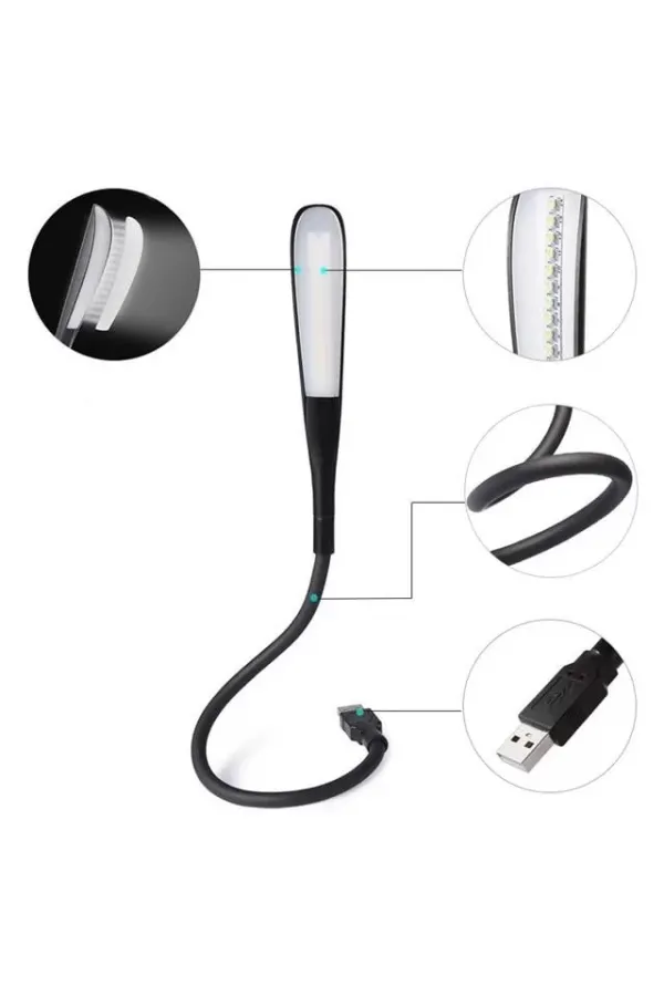 Powermaster Pm-24561 14 Ledli Siyah Esnek Usb Led Lamba Powermaster Pm-24561 14 Ledli Siyah Esnek Usb Led Lamba