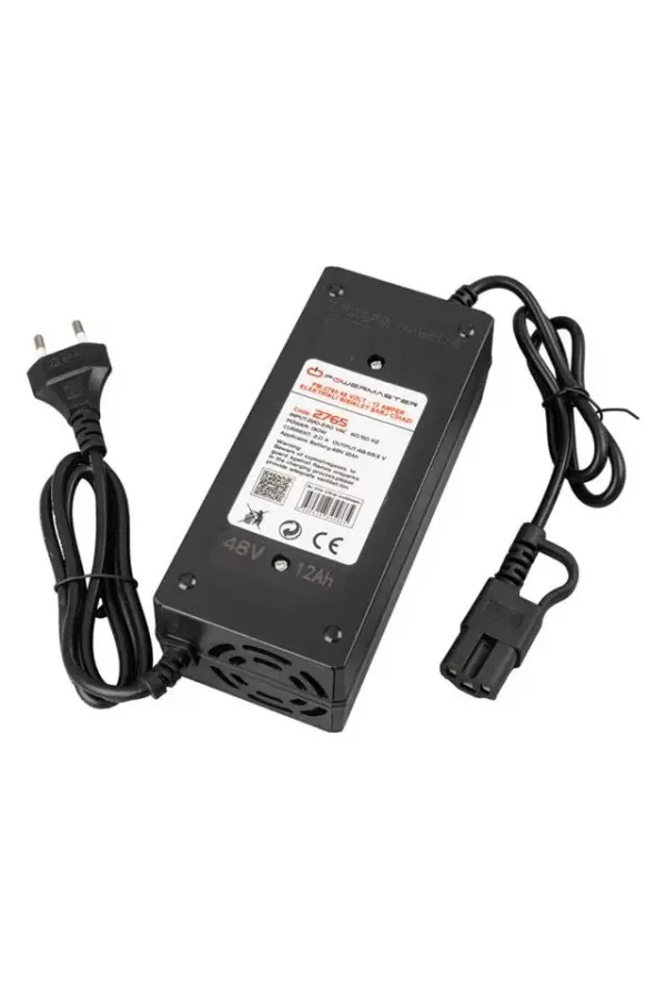Powermaster Pm-2765 48 Volt - 12 Amper Elektrikli Bisiklet Şarj Cihazı Powermaster Pm-2765 48 Volt - 12 Amper Elektrikli Bisiklet Şarj Cihazı