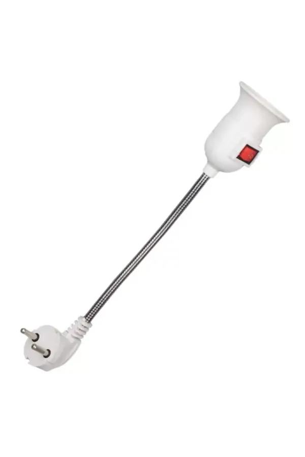 Ledx Dy-112 Prizden E27 Duya Dönüştürücü 26cm Spiralli Anahtarlı Duy Ledx Dy-112 Prizden E27 Duya Dönüştürücü 26cm Spiralli Anahtarlı Duy