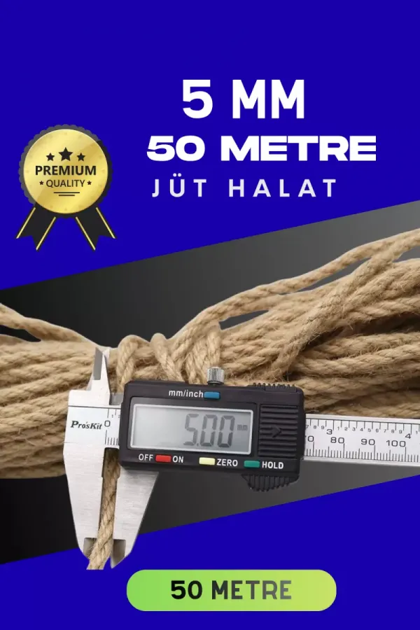 5 Mm 50 Metre Jüt Halat Dekoratif Hasır İp Urgan Süs 5 Mm 50 Metre Jüt Halat Dekoratif Hasır İp Urgan Süs