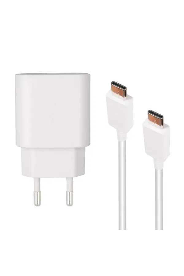 Weko Wk-27878 Note10 Beyaz 25 Watt Şarj Başlık Adaptörü + Type-c To Type-c Kablo