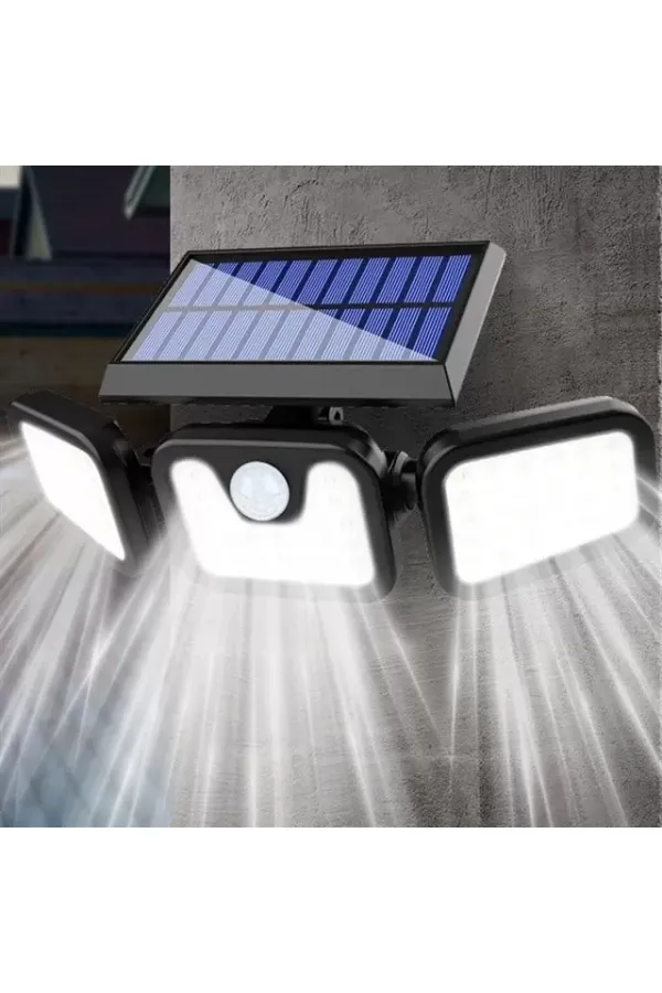 Powermaster Mx-w771a Sensörlü 3 Modlu 74 Ledli Solar Aydınlatmalı Duvar Lambası Powermaster Mx-w771a Sensörlü 3 Modlu 74 Ledli Solar Aydınlatmalı Duvar Lambası